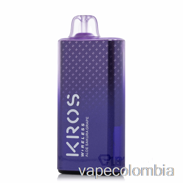 Vape Kit Completo Kros Wireless 9000 Desechable Aloe Sakura Uva